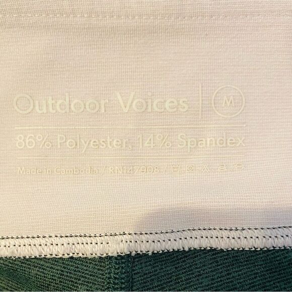 Outdoor Voices Green & Pink Colorblock 7/8 Leggings  Size Medium - Picture 6 of 6